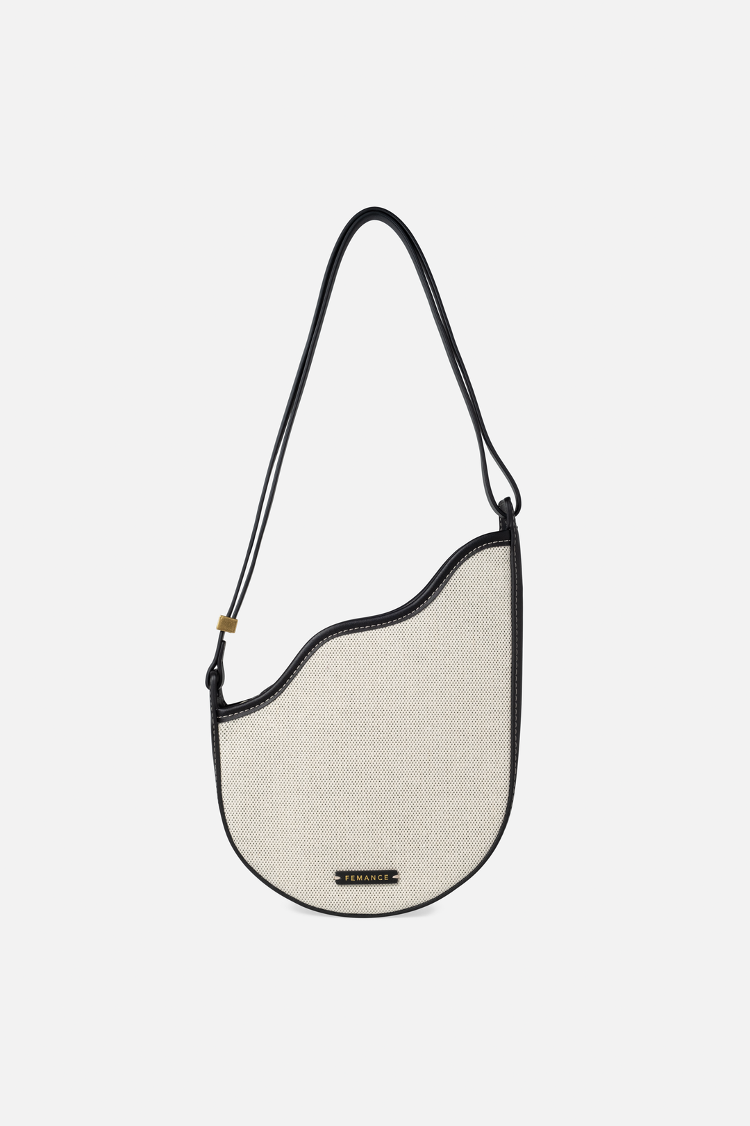 Calla - 再造皮革拼帆布 黑色