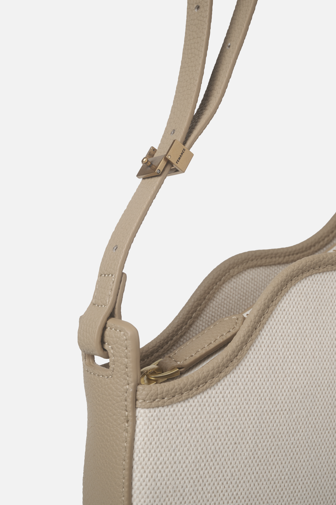 Calla - 再造皮革拼帆布 灰色