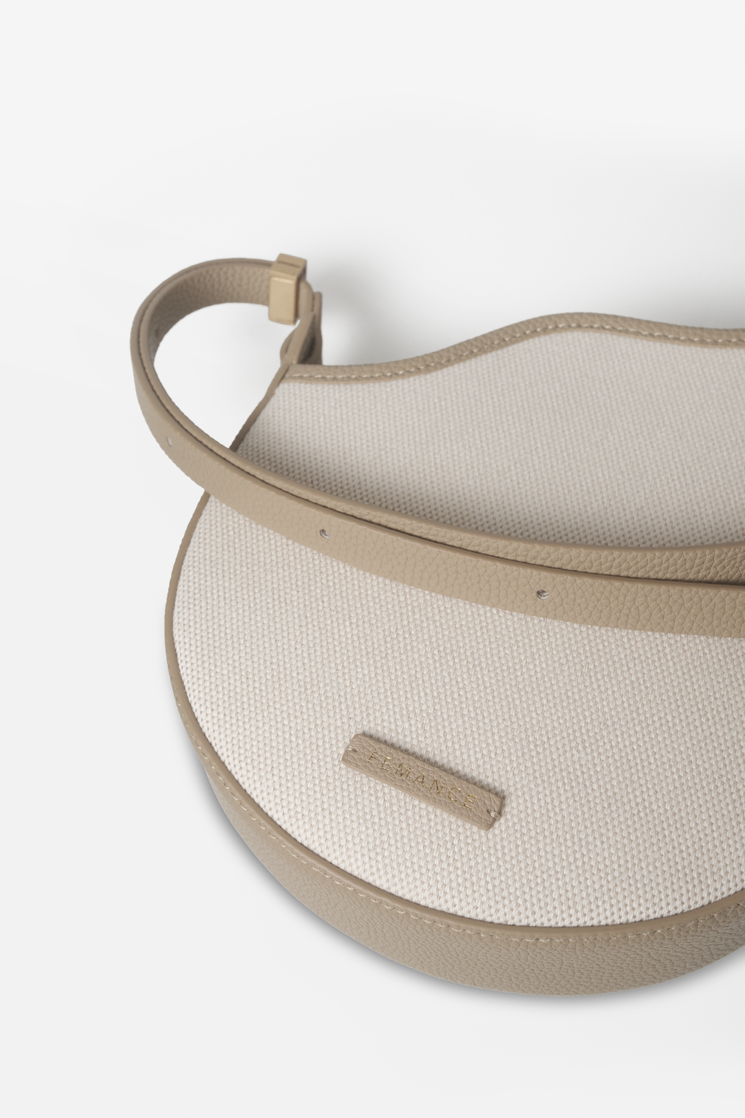 Calla - 再造皮革拼帆布 灰色