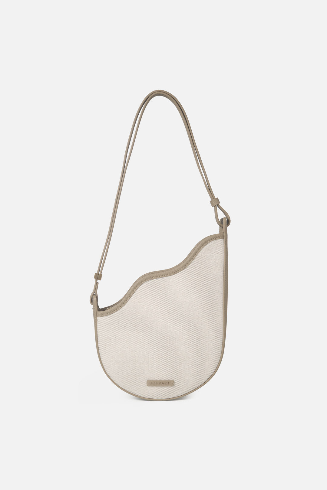 Calla - 再造皮革拼帆布 灰色