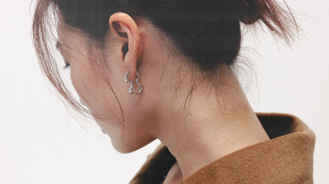 Hourglass Earrings - Silver