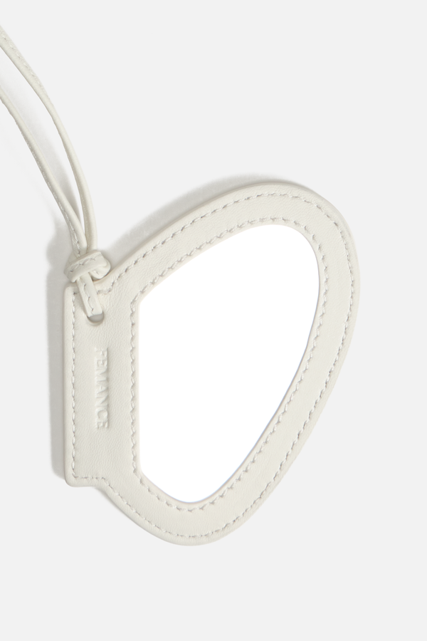 Coquina Mirror - White