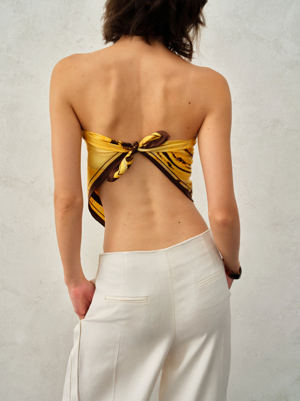 Square scarf in Silk Twill - Summer Wood