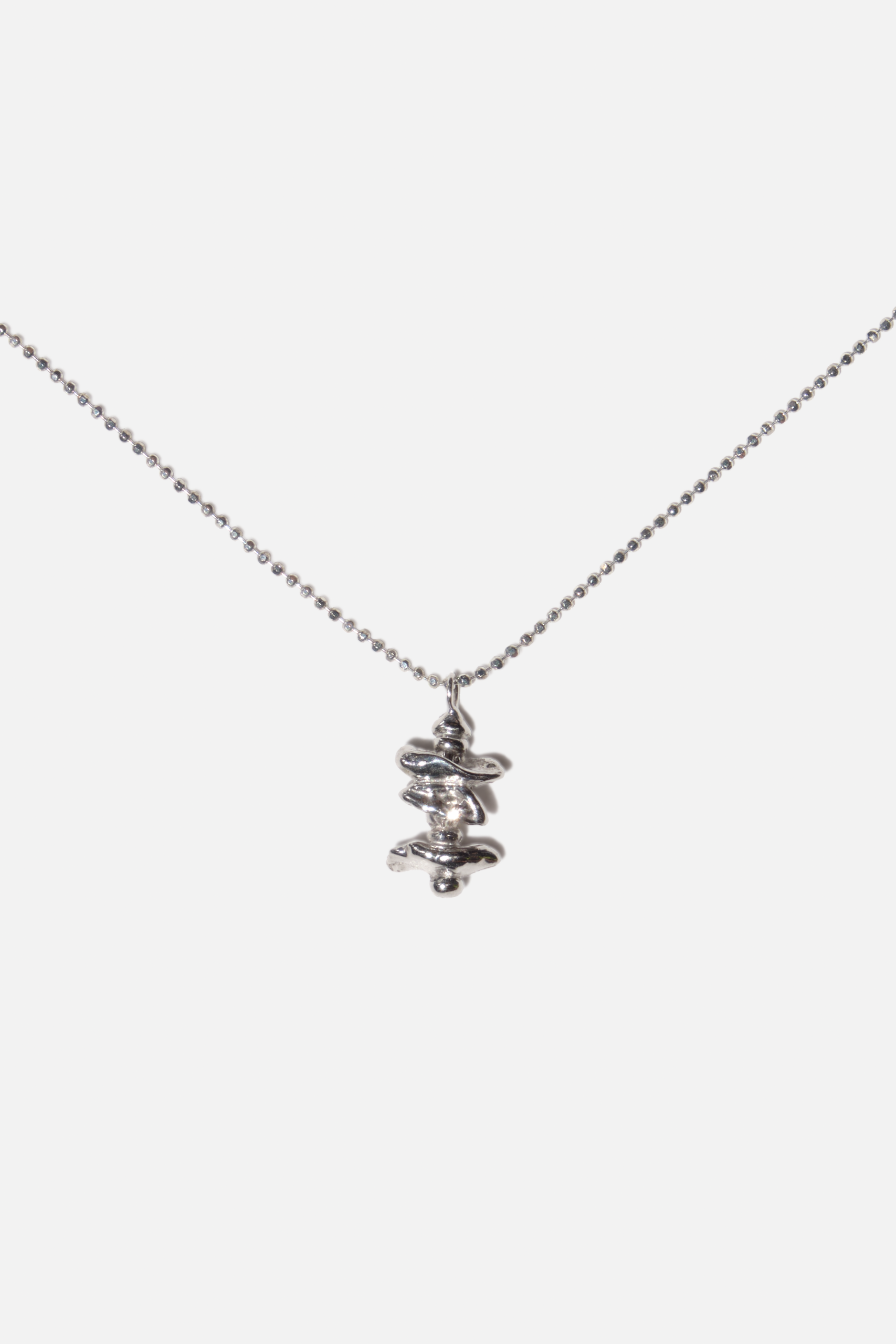 一嶼項鍊 - 銀色