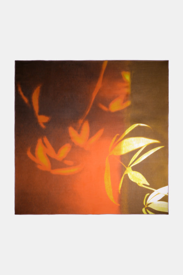 Square scarf in Silk Chiffon - Quiet night