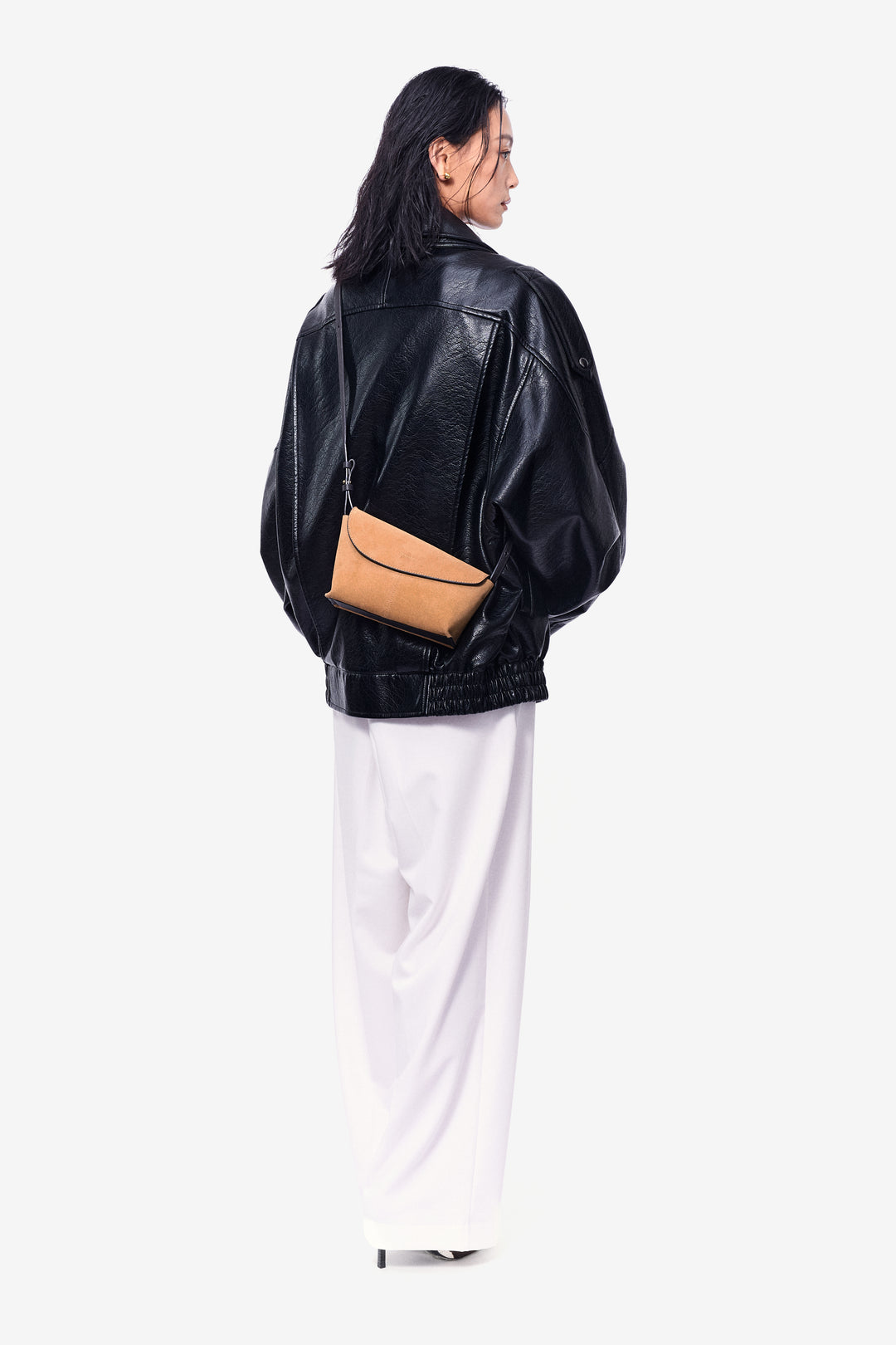 Lympia Pouch - 卡其色（麂皮）