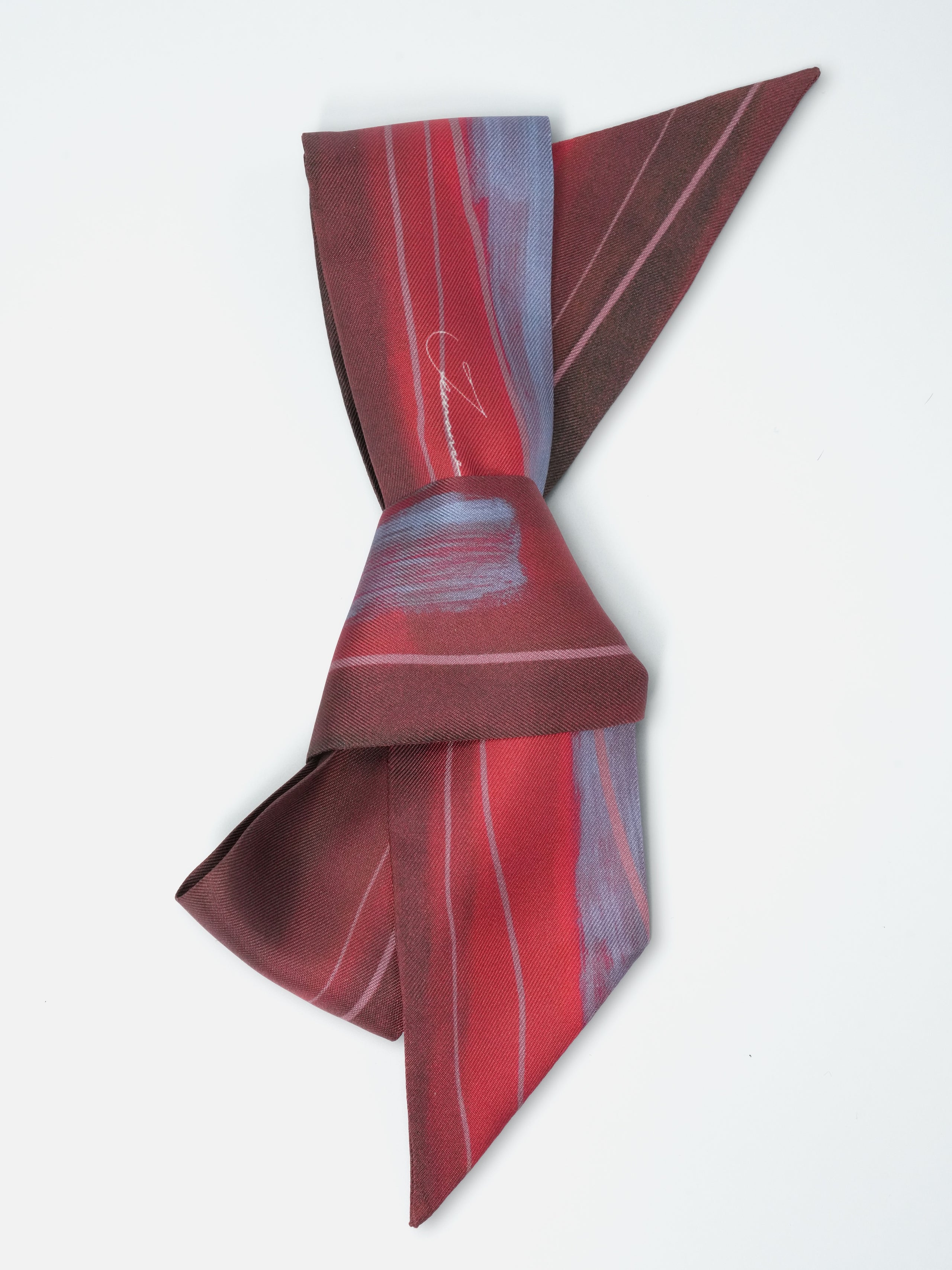 真絲斜紋小絲巾 - 淌流