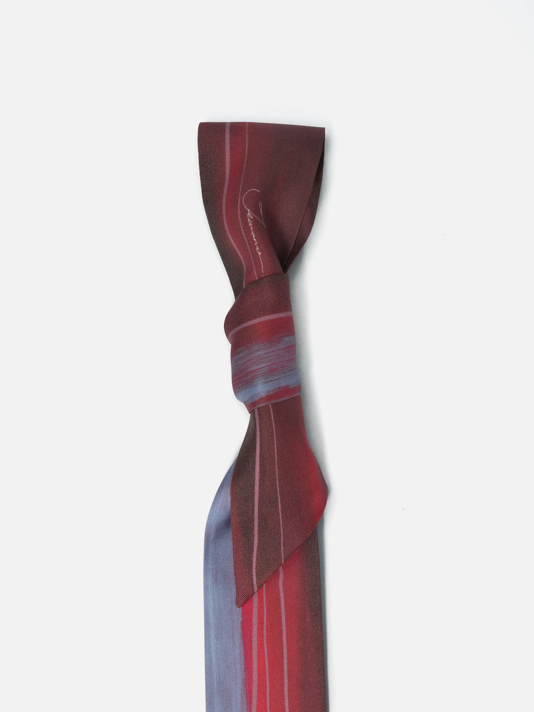 真絲斜紋小絲巾 - 淌流