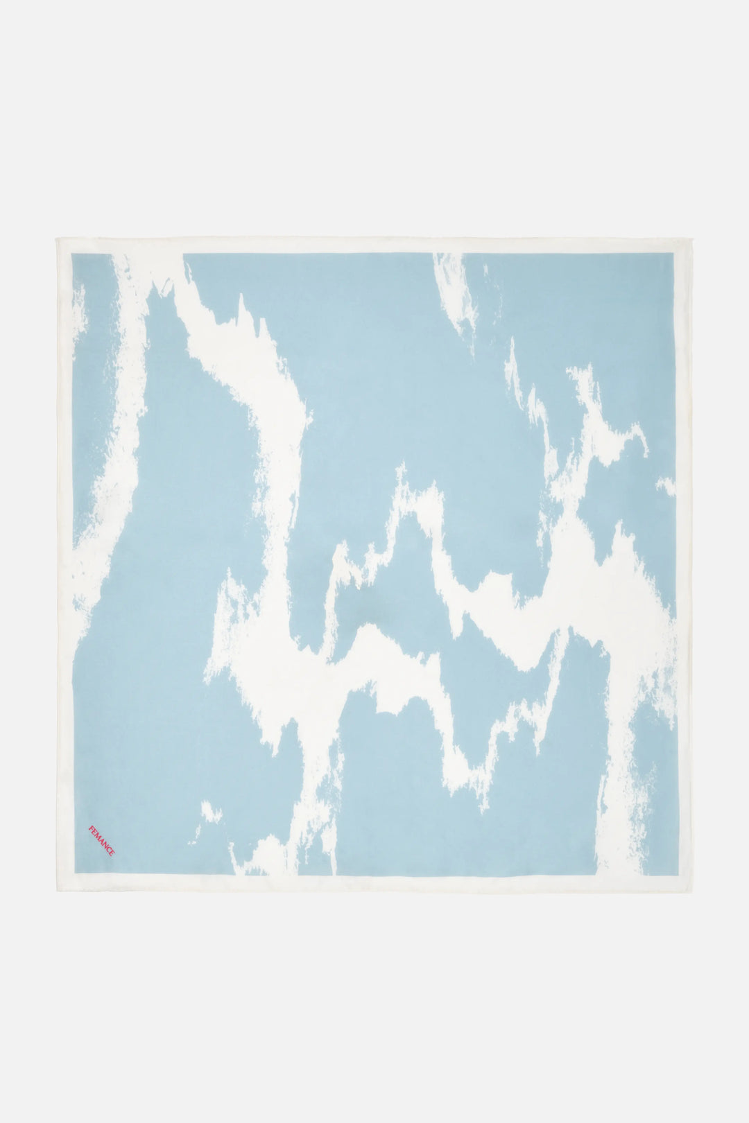 Square scarf in Silk charmeuse - Sea foam