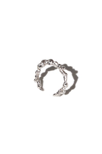 Stacked Stone Ring - Silver